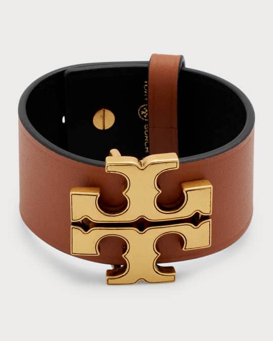 Tory Burch Eleanor Leather Bracelet Neiman Marcus