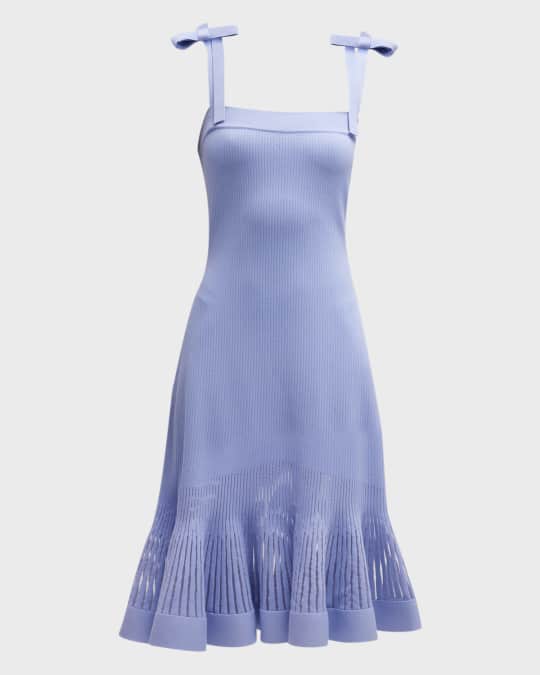 sheer stripe midi dress Sheer Stripe Textured Knit Midi Dress  CITRINE & CIPHER