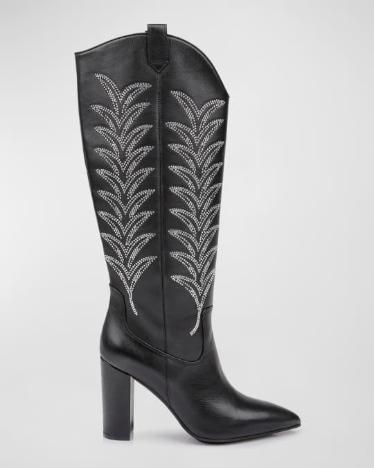 The Tall T Leather Western Knee Boots