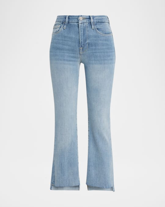 Le Crop Mini Boot Step Fray Jeans