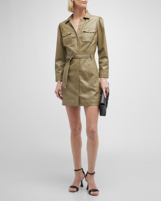Leather utility dress hot sale