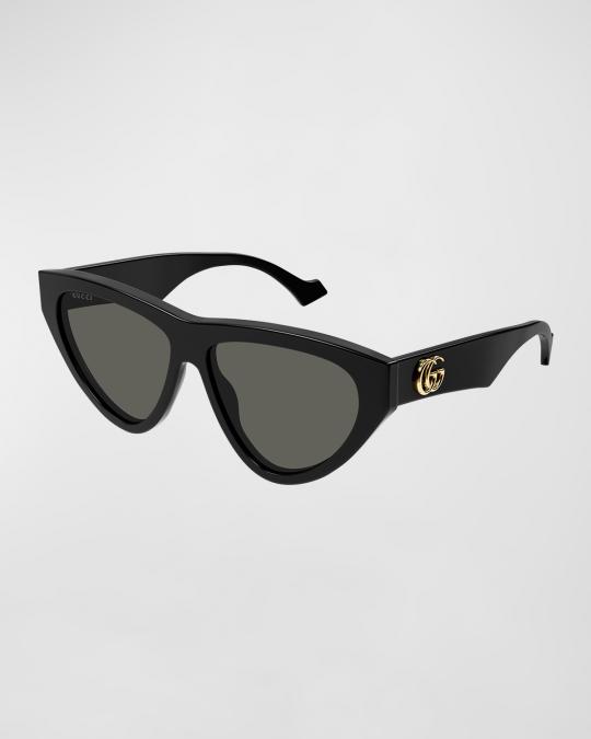 Gucci Flat-Top Acetate Cat-Eye Sunglasses GUCCI EYEWEAR Cat-eye acetate sunglasses | NET-A-PORTER main image 2