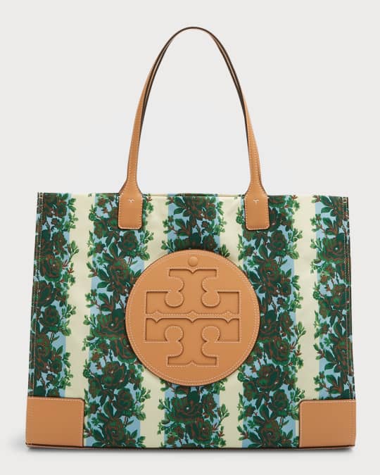 Tory Burch Ella Flower-Print Recycled Tote Bag Neiman Marcus