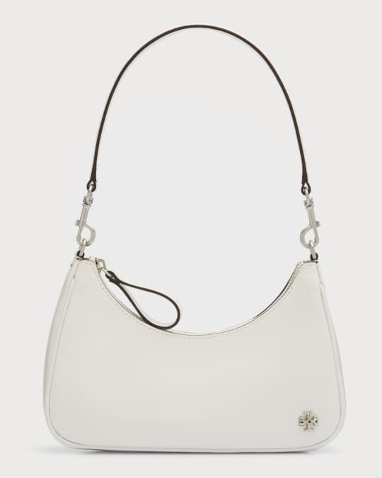 Tory Burch Mercer Small Zip Leather Shoulder Bag | Neiman Marcus