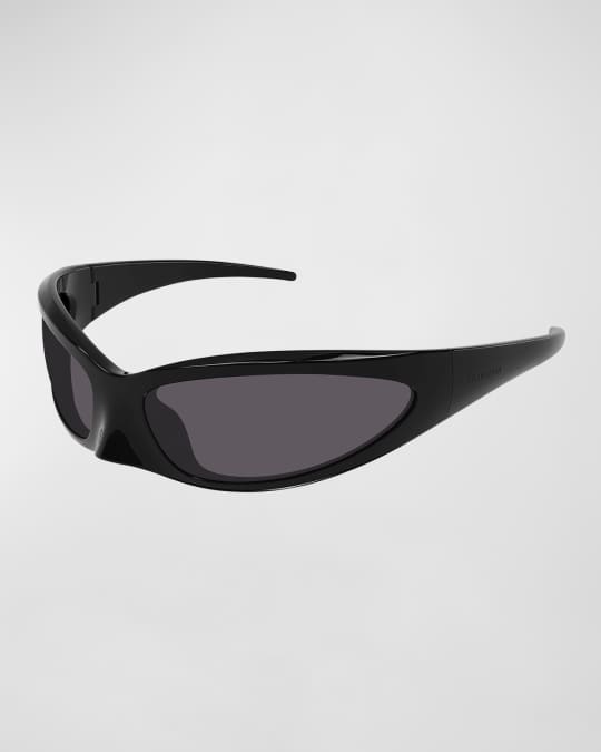 Balenciaga Eyewear Monogram Cat-Eye Frame Sunglasses - Neutrals