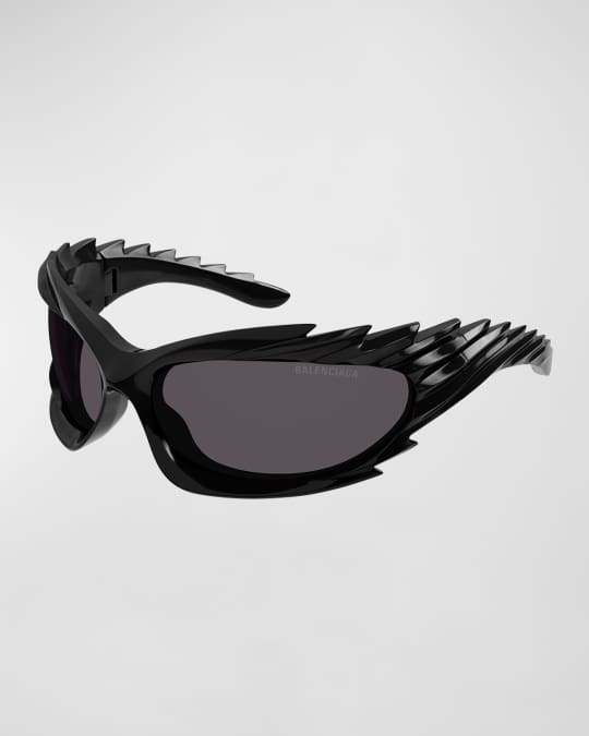 Balenciaga Wrap Injection Plastic Cat Eye Sunglasses Neiman Marcus