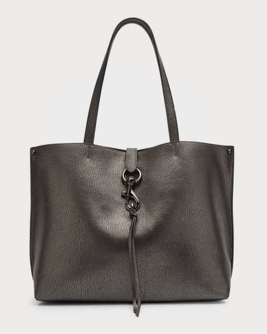 Megan Metallic Leather Tote Bag