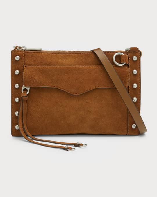 Rebecca Minkoff Mab Studded Suede Crossbody Bag Neiman Marcus