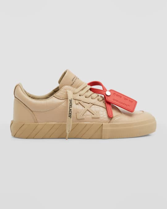 Off-White Low Vulcanized Full Leather Sneaker - Men's - Free