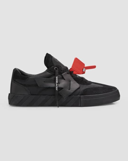 Off-White Men's Floating Arrow Low Vulcanized Low-Top Sneakers