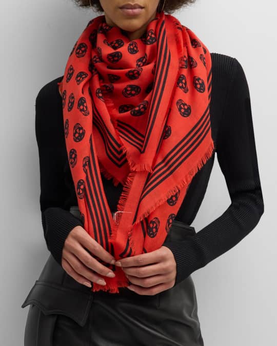 Alexander mcqueen wool scarves 2025
