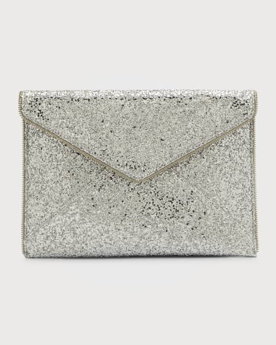 Leo Glitter Clutch Bag w Chain Strap
