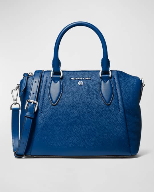 Elegant Calf Leather Tote With Embossed Texture And Colorblock Zircons, Zippered Interior Pockets, For Women main image 1