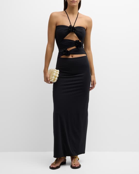 MAYGEL CORONEL Veranera Cutout Halter Maxi Dress | Neiman Marcus