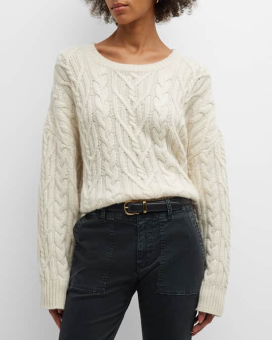 Topshop cable knit tank in cream