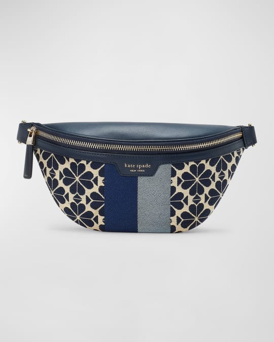 Kate Spade New York Spade Flower Jacquard Shelly Medium Belt Bag, Blue  Multicolor, One Size, Spade Flower Jacquard Shelly Medium Belt Bag :  : Clothing, Shoes & Accessories