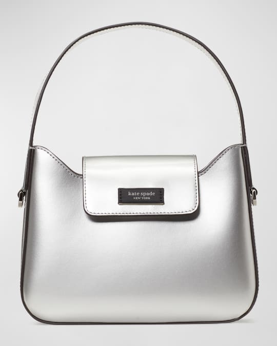 kate spade new york sam icon small metallic leather top-handle bag