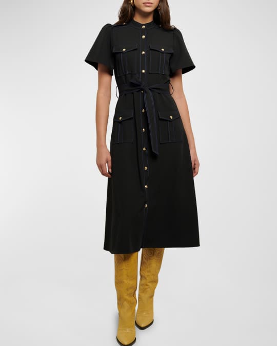 short sleeve utility shirt dress Short-Sleeve Utility Shirt Dress