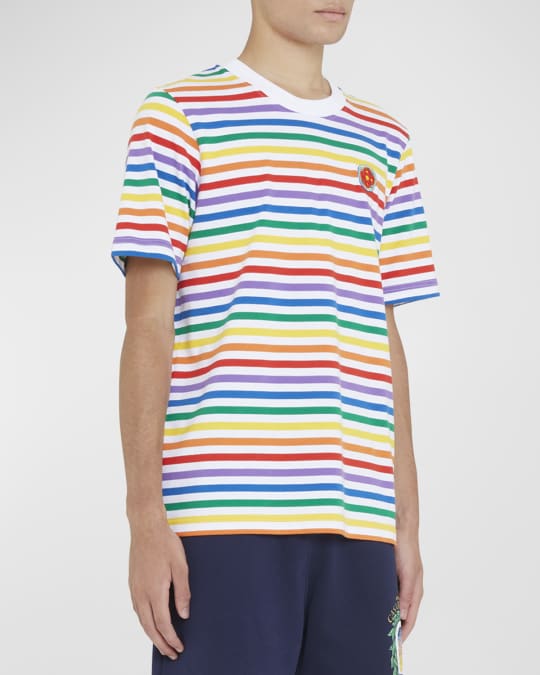 Men's Rainbow Striped T-Shirt