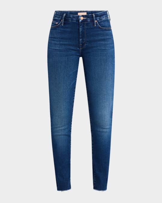 MOTHER The Looker Ankle Fray Jeans | Neiman Marcus