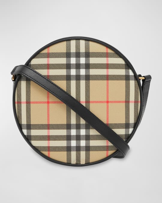 Louise Vintage Check Round Crossbody Bag