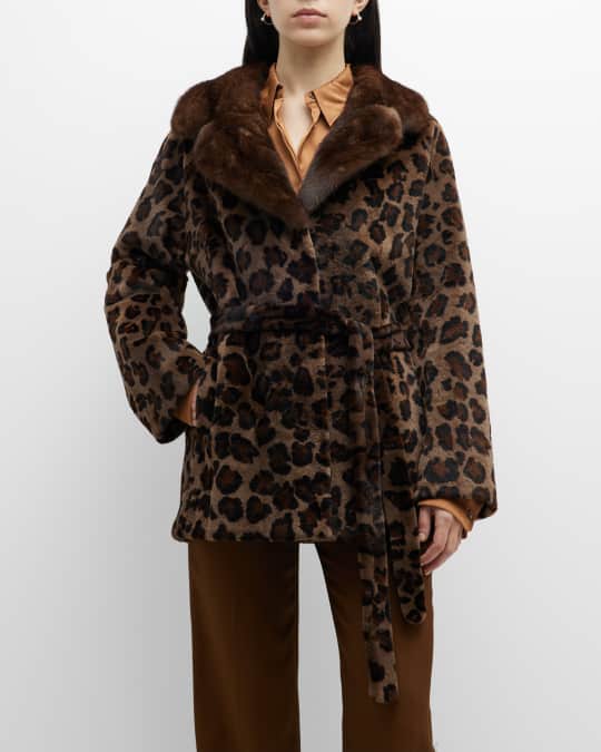 Neiman marcus cheap leopard coat