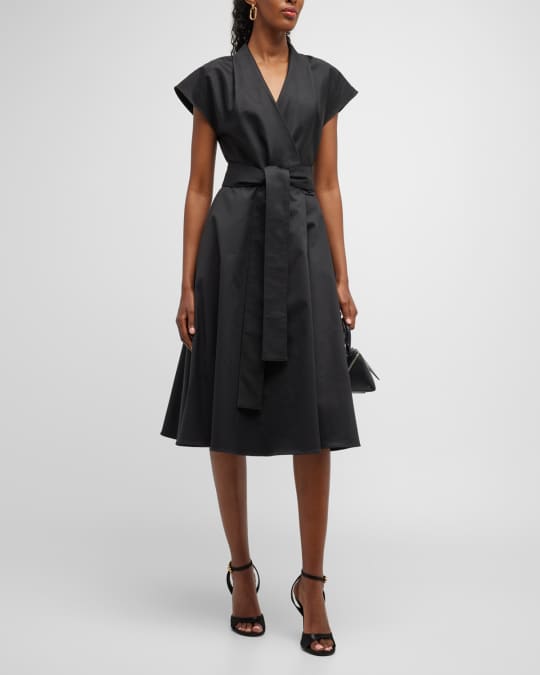 Carolina herrera wrap dress sale