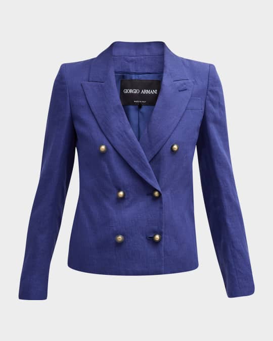 ジャケット GIORGIO ARMANI DOUBLE-BREASTED JACKET IN CASHMERE AND SILK Double-breasted jacket in cashmere and silk – Suit Negozi Row
