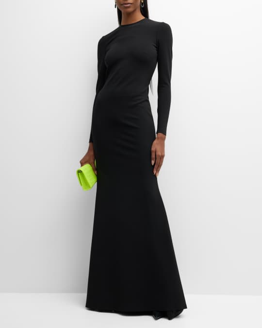 Balenciaga Long-Sleeve Maxi Mermaid Gown | Neiman Marcus