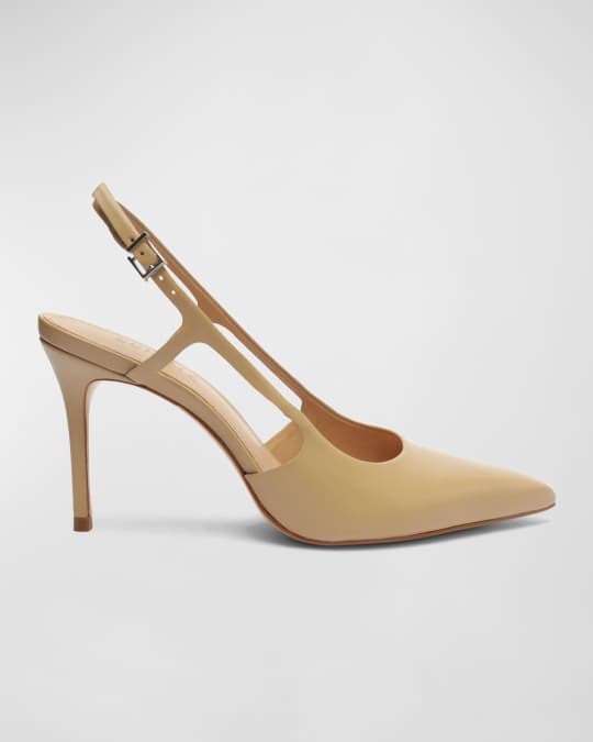 Schutz Boris Leather Slingback Pumps Neiman Marcus