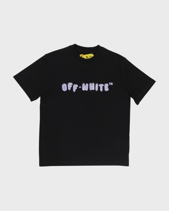 OFF-WHITE Arrows-Print Crewneck T-Shirt Black/Orange