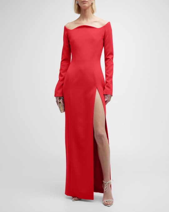 Neiman marcus off the shoulder dress hot sale