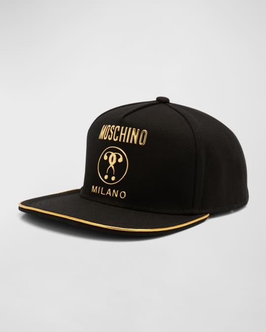 Moschino Men's Cappello Flat Brim Logo Baseball Cap Neiman Marcus