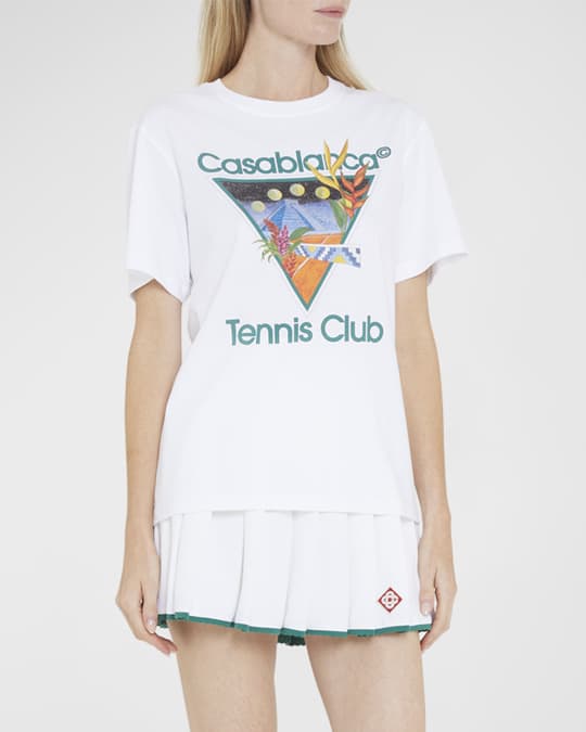Tシャツ・カットソー CASABLANCA COTTON T-SHIRT WITH TENNIS CLUB ICON PRINT Tennis Club Icon T-Shirt | Casablanca Paris