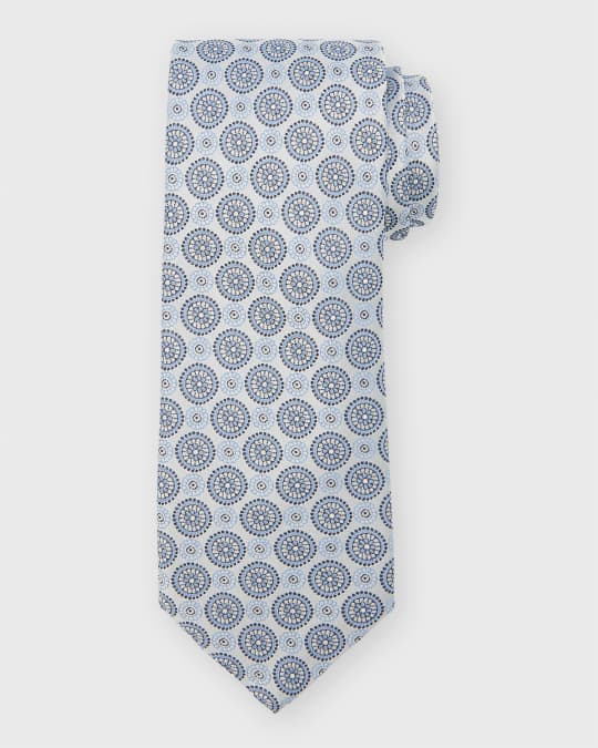 canali medallion silk tie