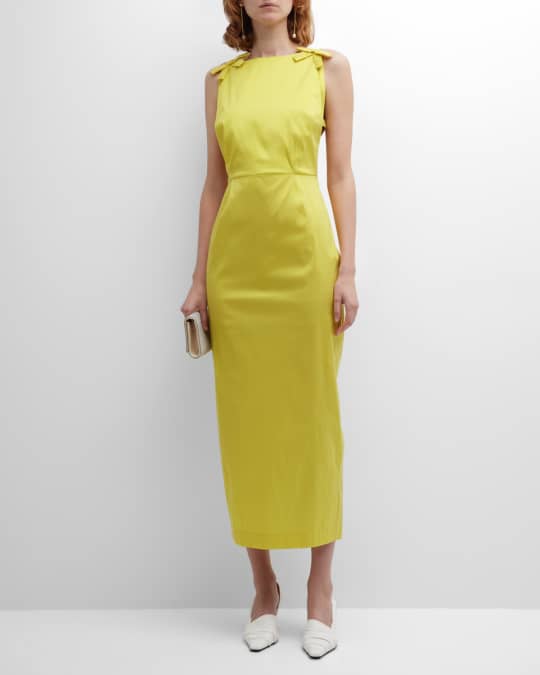 Kim Midi Dress with Bow Details