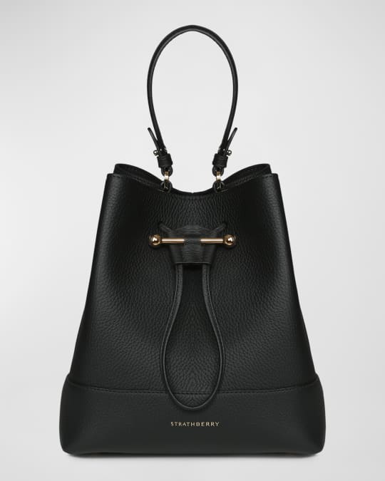 STRATHBERRY Lana Osette Midi Leather Bucket Bag Neiman Marcus