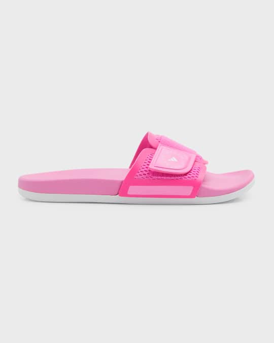 adidas by Stella McCartney ASMC Logo Slide Sandals Neiman Marcus