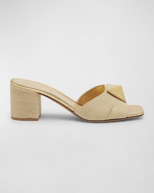 【VALENTINO】ONE STUD SANDALS Valentino Garavani One Stud Slide Sandals | Neiman Marcus