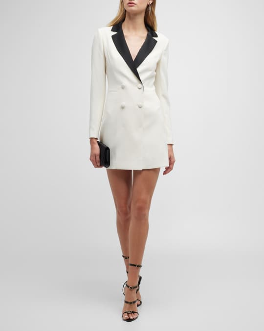 White tuxedo deals dress zara