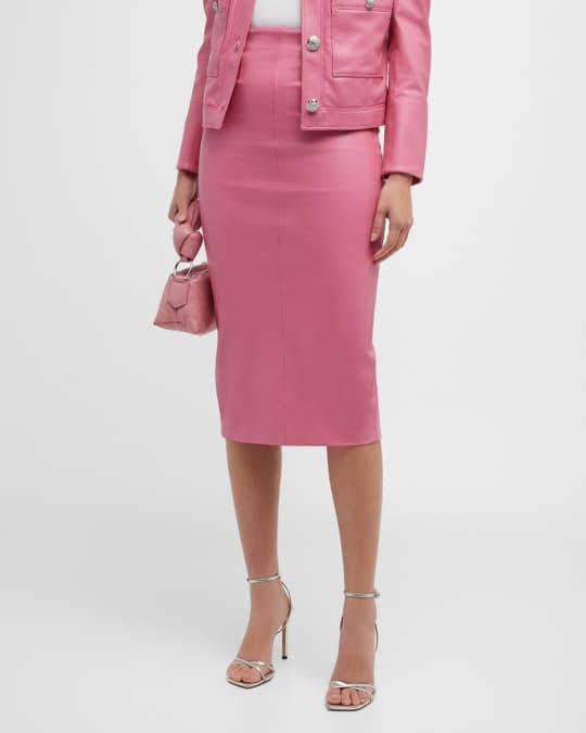 Leather skirt neiman marcus best sale