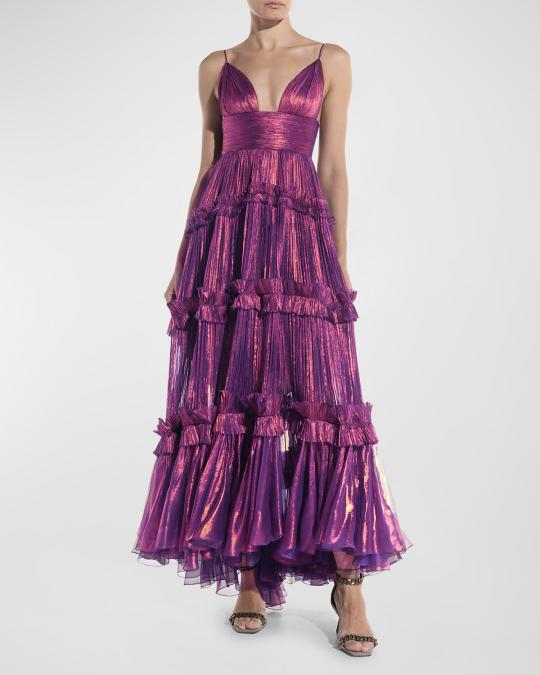 maria lucia hohan purple dress Halter Neck Cami Pleated Tulle Mini This piece is the perfect choice if you want to flaunt that chic and effervescent side of you. Maria Lucia Hohan Purple Chiffon