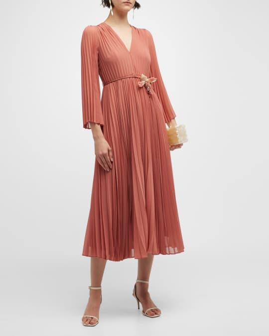 Sunray pleated dress top