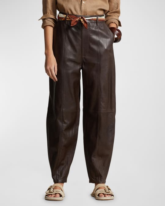 Polo leather pants store