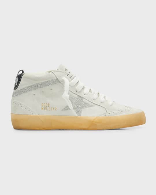 Golden Goose Mid Star Suede Wing Tip Sneakers Neiman Marcus