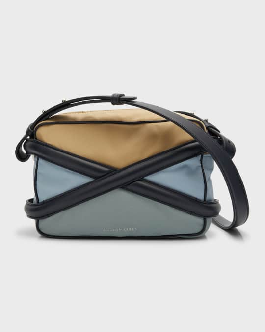 McQueen Men's Nylon Harness Crossbody Bag | Neiman Marcus