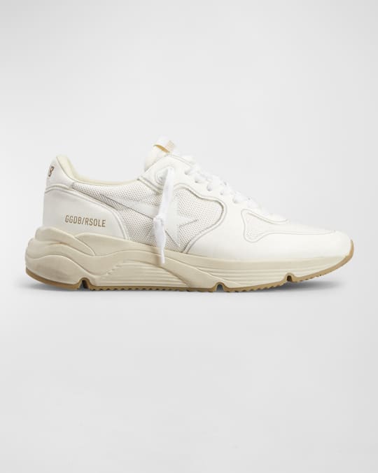 Leather Net Runner Dad Sneakers