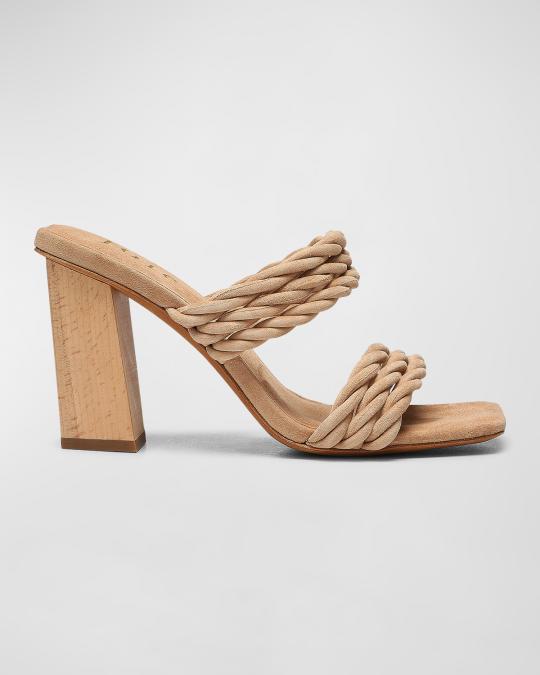 Orianna Slide - Dark Cacao Suede