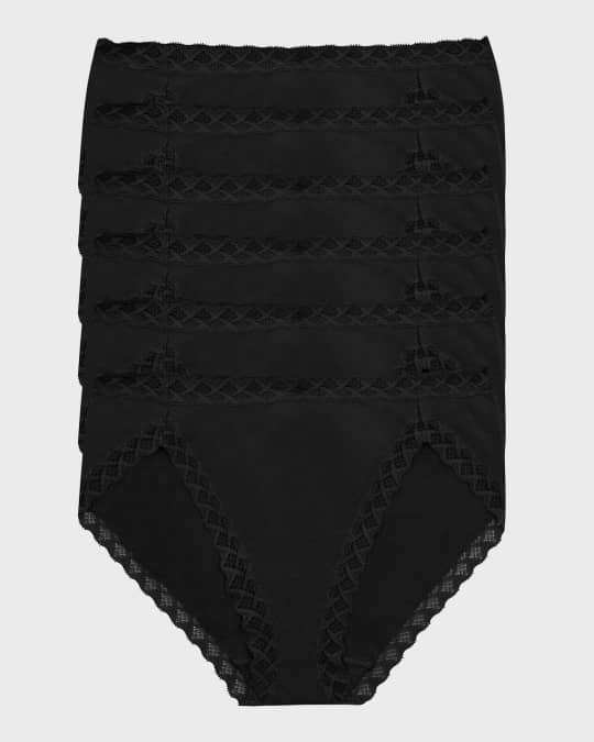 Lace-Trim French-Cut Briefs, Pack of 6