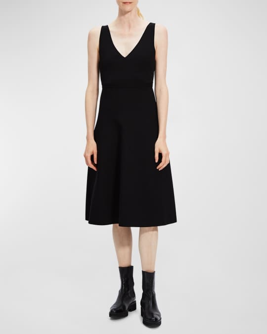 Long Sleeveless Knit Midi Dress